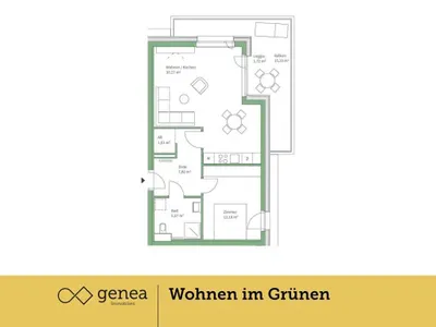 2-Zimmer-Wohnung kaufen in Graz – 58,53 m², € 305.000 – Bild 3 von 18