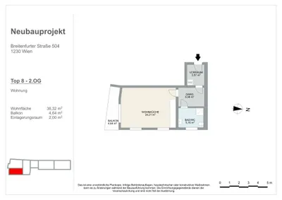 1-Zimmer-Wohnung kaufen in Wien – 39,71 m², € 199.500 – Bild 6 von 6
