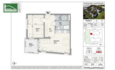 2-Zimmer-Wohnung mieten in Sankt Pölten – 58,8 m², € 905 – Bild 23 von 23