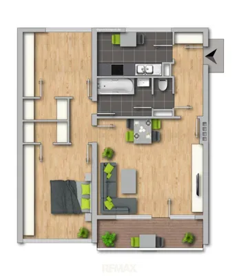 3-Zimmer-Wohnung kaufen in Krems Land – 80 m², € 197.000 – Bild 8 von 9