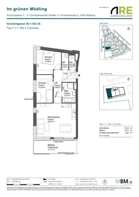 3-Zimmer-Wohnung kaufen in Mödling – 73,04 m², € 485.000 – Bild 10 von 10