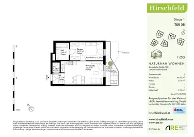 2-Zimmer-Wohnung kaufen in Wien – 46,75 m², € 269.000 – Bild 14 von 15