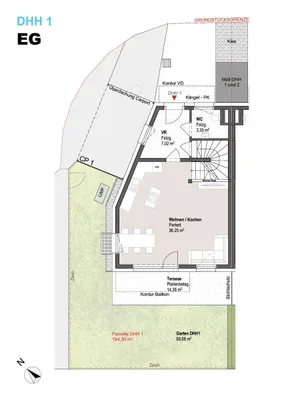 4-Zimmer-Haus kaufen in Sankt Johann im Pongau – 92,49 m², € 650.234 – Bild 3 von 7