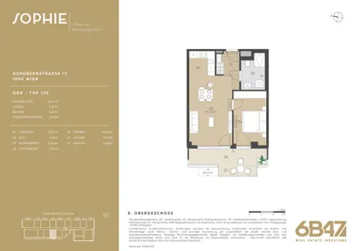 2-Zimmer-Wohnung kaufen in Wien – 46,84 m², € 622.000 – Bild 13 von 13