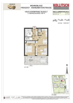 2-Zimmer-Wohnung kaufen in Klagenfurt – 51,4 m², € 255.000 – Bild 11 von 12
