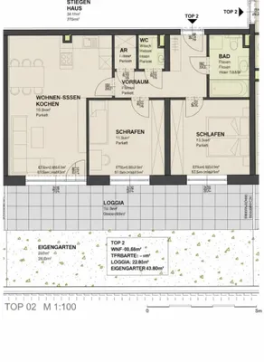 3-Zimmer-Wohnung kaufen in Linz Land – 66,5 m², € 417.000 – Bild 20 von 20