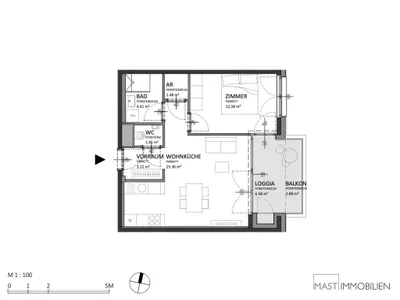 2-Zimmer-Wohnung kaufen in Wien – 54,95 m², € 342.000 – Bild 11 von 11