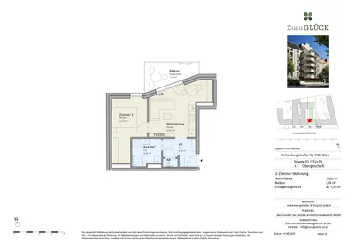 2-Zimmer-Wohnung kaufen in Wien – 38,86 m², € 305.000 – Bild 6 von 6