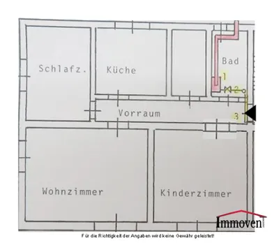 3-Zimmer-Wohnung mieten in Baden – 66 m², € 919 – Bild 8 von 8