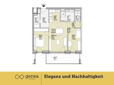 3-Zimmer-Wohnung kaufen in Graz – 69,68 m², € 400.224 – Bild 3 von 12