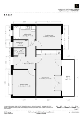 3-Zimmer-Wohnung mieten in Graz-Umgebung – 56 m², € 790 – Bild 11 von 12