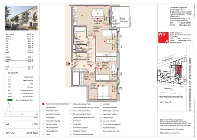 3-Zimmer-Wohnung kaufen in Mödling – 77,86 m², € 416.451 – Bild 24 von 29