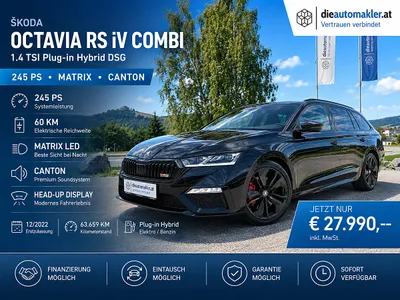 Skoda Octavia 1.4 TSI iV RS iV |MATRIX|CANTON|HEAD UP|