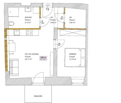 2-Zimmer-Wohnung mieten in Deutschlandsberg – 48,29 m², € 591 – Bild 10 von 10