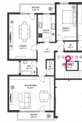 3-Zimmer-Wohnung kaufen in Salzburg Stadt – 90 m², € 449.000 – Bild 11 von 11