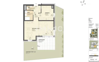 2-Zimmer-Wohnung kaufen in Krems an der Donau – 50,08 m², € 330.000 – Bild 2 von 7