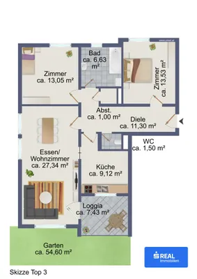 3-Zimmer-Wohnung kaufen in Villach Land – 83,5 m², € 229.900 – Bild 13 von 13