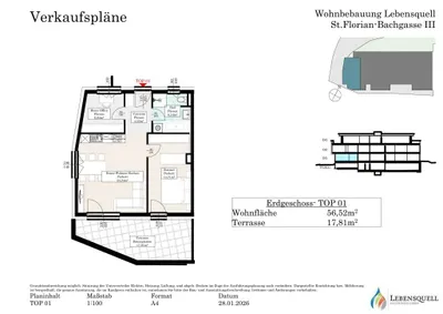 3-Zimmer-Wohnung kaufen in Linz Land – 56,27 m², € 269.000 – Bild 12 von 12