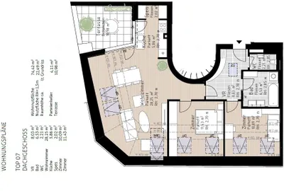 2-Zimmer-Wohnung kaufen in Baden – 97 m², € 569.835 – Bild 5 von 5