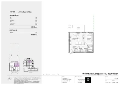 2-Zimmer-Wohnung kaufen in Wien – 49,4 m², € 435.000 – Bild 8 von 8