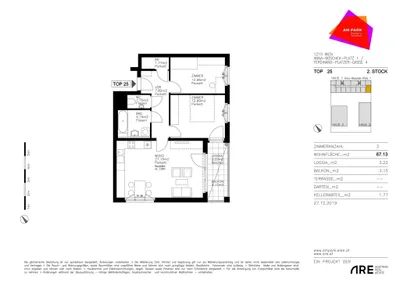 3-Zimmer-Wohnung mieten in Wien – 67,13 m², € 1.139 – Bild 10 von 10