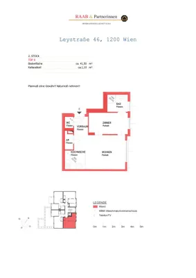 2-Zimmer-Wohnung mieten in Wien – 41,5 m², € 949 – Bild 15 von 15
