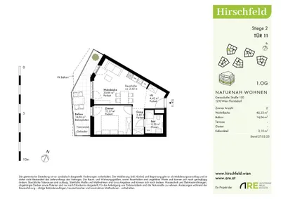 Immobilie kaufen in Wien – 45,05 m², € 250.600 – Bild 13 von 14