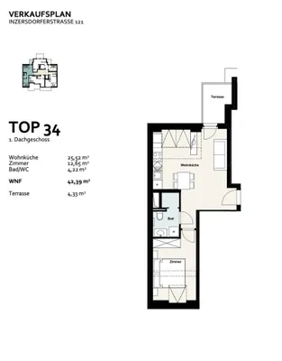2-Zimmer-Wohnung kaufen in Wien – 42,36 m², € 339.003 – Bild 12 von 12