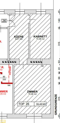 2-Zimmer-Wohnung kaufen in Wien – 39,48 m², € 155.000 – Bild 7 von 7