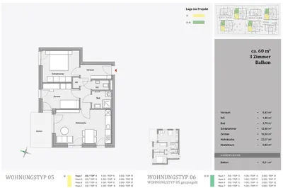 3-Zimmer-Wohnung mieten in Graz-Umgebung – 59,94 m², € 1.074 – Bild 10 von 10