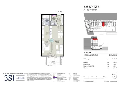 2-Zimmer-Wohnung kaufen in Wien – 50,32 m², € 347.700 – Bild 6 von 6