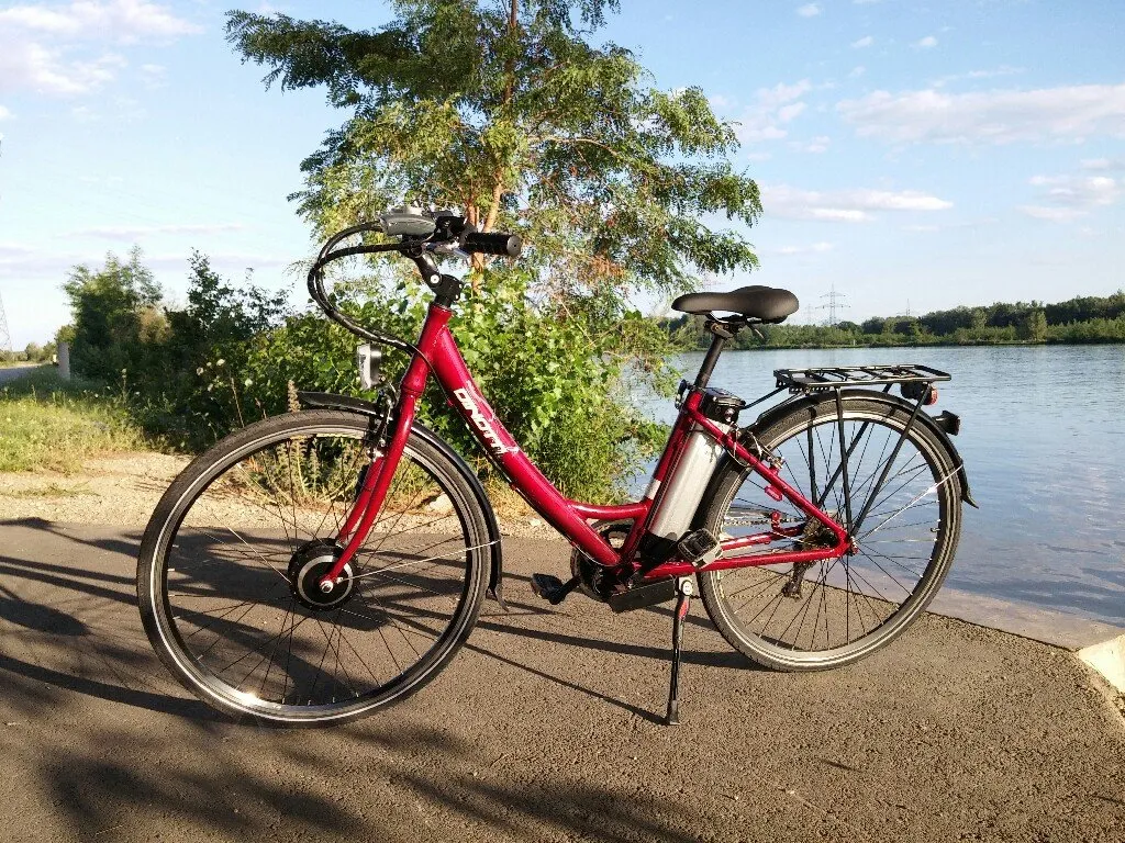 fahrradtasche zum einklicken Nachhaltig 3 in1 Fahrradrucksack Gepäckträger ID4:24 Rahmenfarbe:Dunkellila Fahrrad Prince Breeze -