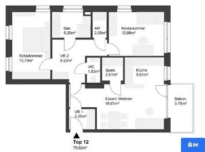 2-Zimmer-Wohnung mieten in Deutschlandsberg – 75,62 m², € 1.021 – Bild 12 von 12