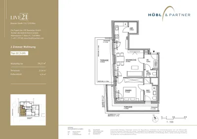 2-Zimmer-Wohnung kaufen in Wien – 54,47 m², € 355.017 – Bild 8 von 8