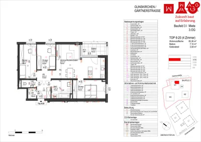 4-Zimmer-Wohnung mieten in Wels-Land – 87 m², € 1.097 – Bild 8 von 8
