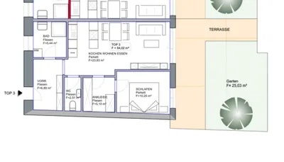 3-Zimmer-Wohnung kaufen in Mödling – 53,75 m², € 304.620 – Bild 12 von 16