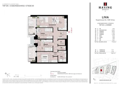 4-Zimmer-Wohnung kaufen in Mödling – 77,58 m², € 442.500 – Bild 9 von 9
