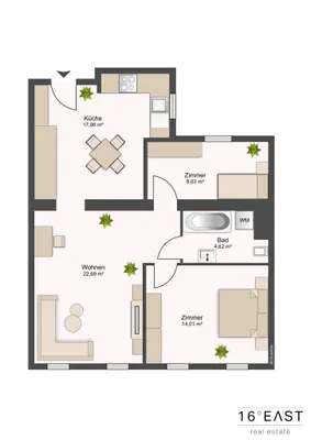 3-Zimmer-Wohnung kaufen in Wien – 67,35 m², € 419.000 – Bild 15 von 15