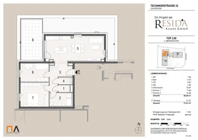 3-Zimmer-Wohnung kaufen in Mödling – 80,46 m², € 499.000 – Bild 11 von 11