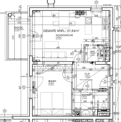 2-Zimmer-Wohnung mieten in Wiener Neustadt Land – 57,84 m², € 593 – Bild 2 von 11