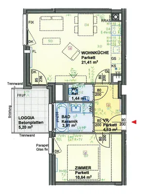 2-Zimmer-Wohnung mieten in Wien – 42 m², € 840 – Bild 9 von 9