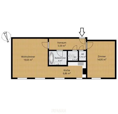 2-Zimmer-Wohnung kaufen in Wien – 52,98 m², € 262.000 – Bild 10 von 10