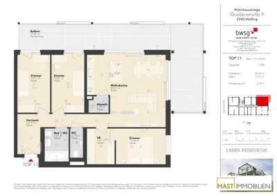 4-Zimmer-Wohnung kaufen in Mödling – 85,22 m², € 639.000 – Bild 19 von 19