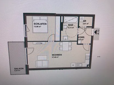 2-Zimmer-Wohnung mieten in Salzburg-Umgebung – 52 m², € 1.170 – Bild 2 von 7