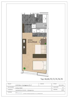 1-Zimmer-Wohnung mieten in Wien – 32 m², € 692 – Bild 14 von 15