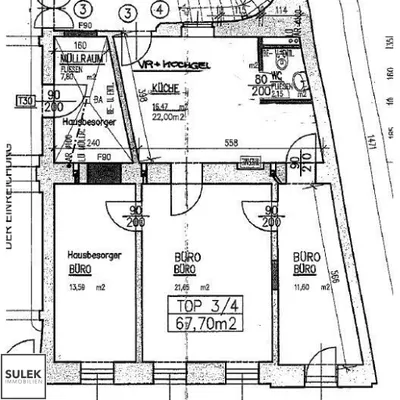 2-Zimmer-Gewerbeimmobilie mieten in Wien – 68 m², € 792 – Bild 13 von 13