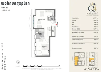 3-Zimmer-Wohnung kaufen in Wien – 72,03 m², € 620.000 – Bild 30 von 31