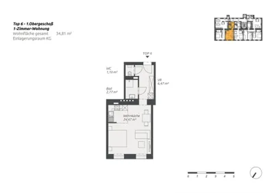 1-Zimmer-Wohnung kaufen in Wien – 34,81 m², € 199.000 – Bild 13 von 14