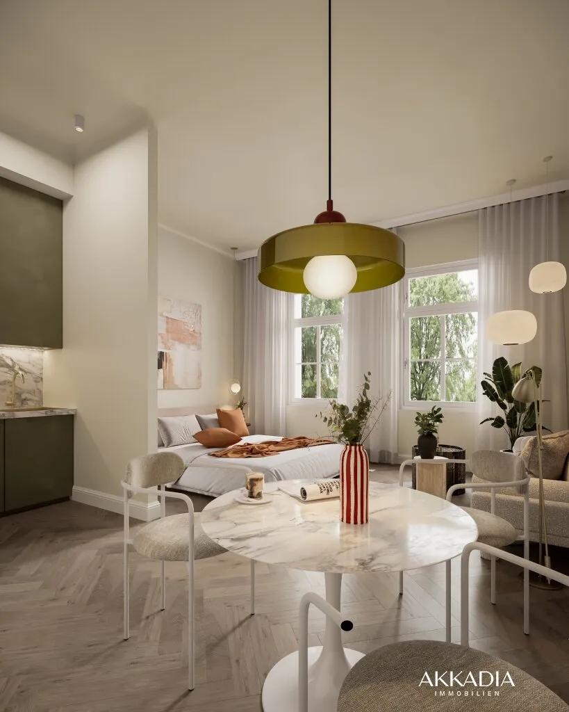 STUDIO AM ALLERHEILIGENPARK MIT UNVERBAUBAREM BLICK INS GRÜNE, Wien