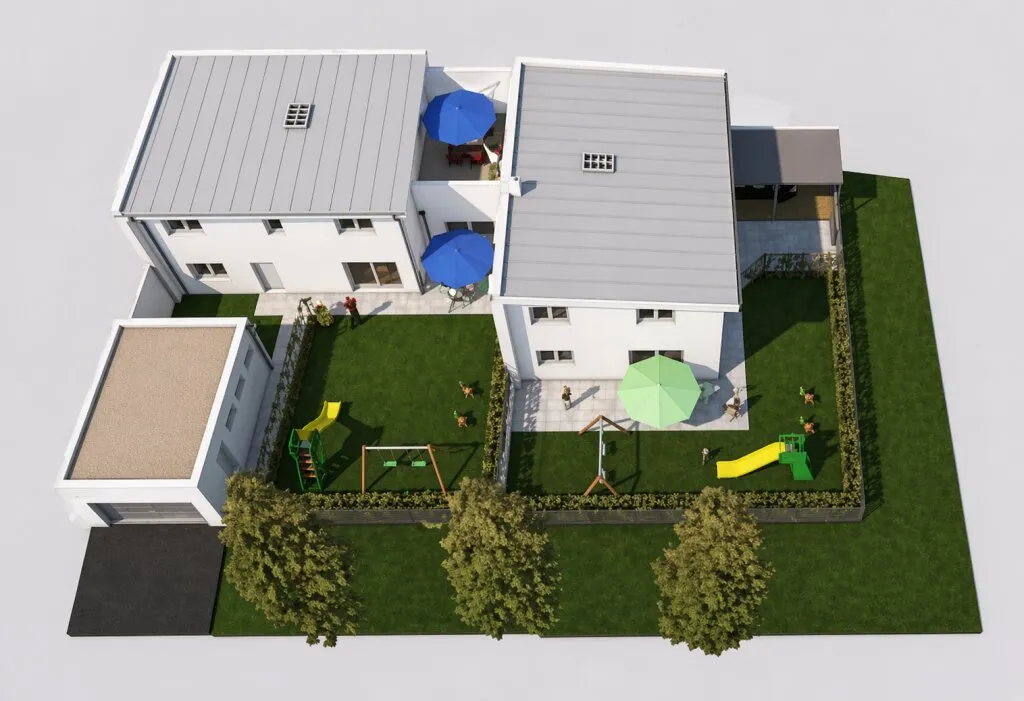 Wohnen mit Stil in Sigleß - Garage, Garten und Dachterrasse inklusive - Ansicht 3